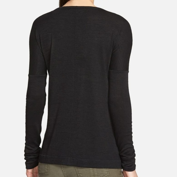 Rag & Bone Theo V-Neck Long Sleeve Tee - Picture 2 of 7